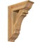 Ekena Millwork Merced Traditional Rough Sawn Bracket w/ Offset Brace, Western Red Cedar, 8"W x 24"D x 32"H BKT0806X24X32MRC01RWR - alternate 1